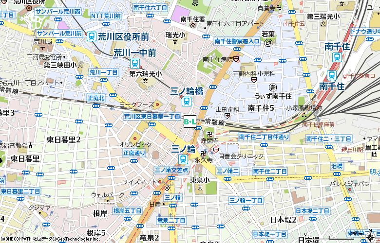 遠藤メガネ付近の地図